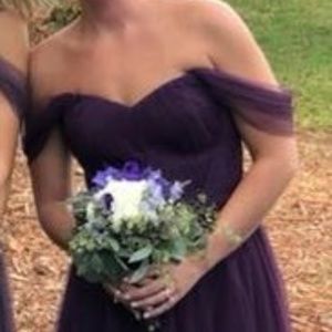 ROSALIE TULLE CONVERTIBLE DRESS -Velvet Plum